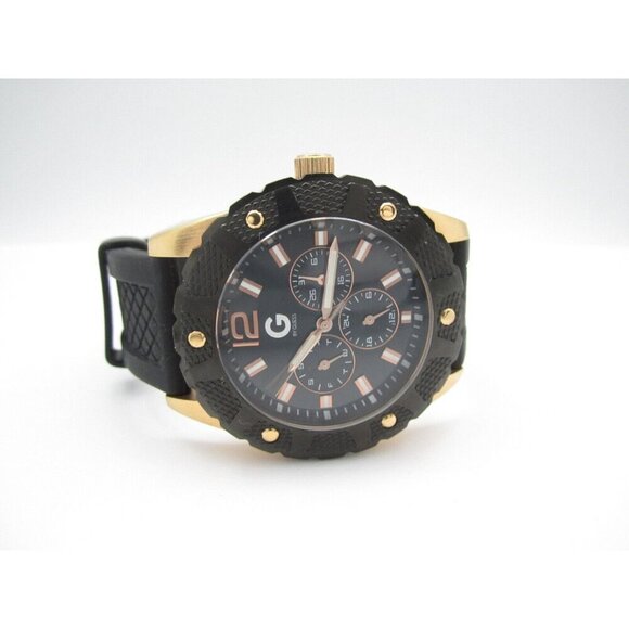 Men G Guess Quartz WR Analog 43mm Round Watch (H598) "New Battery" - Picture 9 of 10